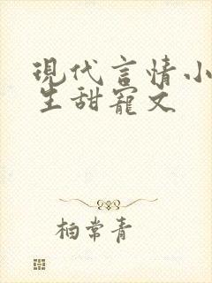 现代言情小说重生甜宠文
