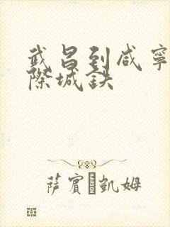 武昌到咸宁南城际城铁