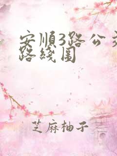 安顺3路公交车路线图