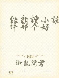 能朗读小说的软件哪个好