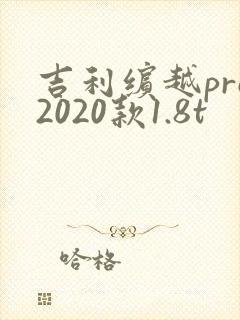 吉利缤越pro2020款1.8t