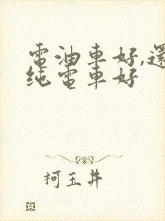 电油车好,还是纯电车好