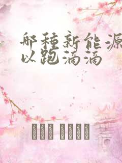 哪种新能源车可以跑滴滴