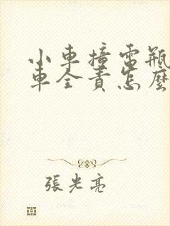 小车撞电瓶车小车全责怎么赔偿