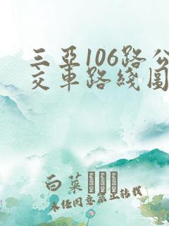 三亚106路公交车路线图