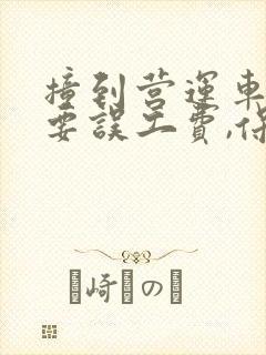撞到营运车辆索要误工费,保险公司能赔吗