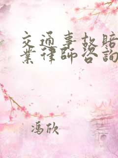 交通事故赔偿专业律师咨询
