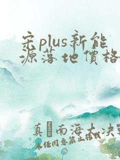 宋plus新能源落地价格