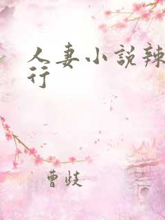 人妻小说辣文排行