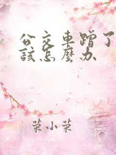 公交车蹭了我应该怎么办
