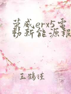 荣威erx5电动新能源报价