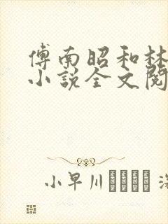傅南昭和林清的小说全文阅读