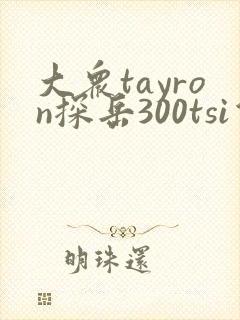 大众tayron探岳300tsi价格
