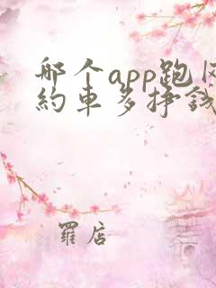 哪个app跑网约车多挣钱