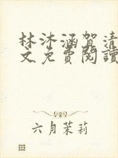 林沐涵贺清阳全文免费阅读最新章节笔趣阁