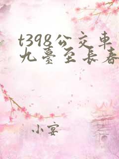 t398公交车九台至长春