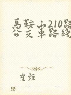 马鞍山210路公交车路线时间表