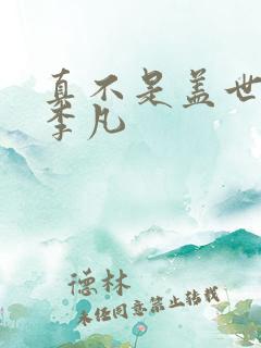 真不是盖世高人李凡