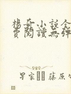 杨奇小说全文免费阅读无弹窗 杨奇小说全文免费阅读无弹窗