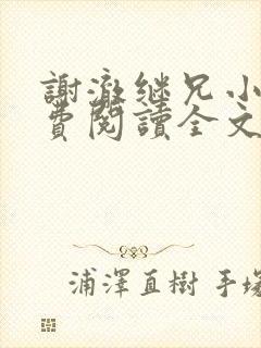 谢澈继兄小说免费阅读全文无弹窗