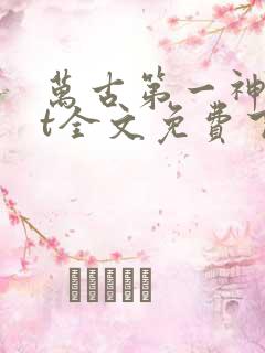 万古第一神txt全文免费下载