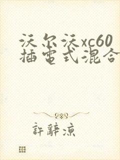 沃尔沃xc60插电式混合动力 沃尔沃xc60插电式混合动力