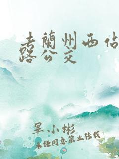 去兰州西站坐几路公交