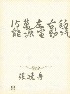 15万左右的新能源电动汽车哪个好