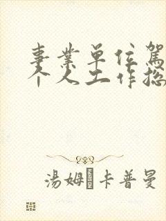 事业单位驾驶员个人工作总结