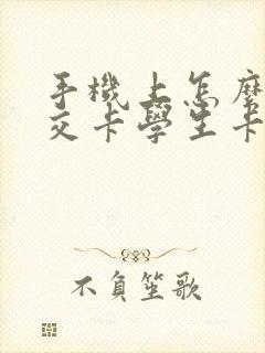 手机上怎么办公交卡学生卡 手机上怎么办公交卡学生卡