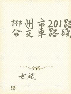 郴州市201路公交车路线时间表