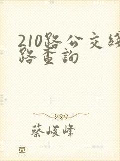 210路公交线路查询