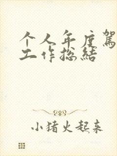 个人年度驾驶员工作总结 个人年度驾驶员工作总结