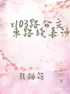 x103路公交车路线长沙多久一趟
