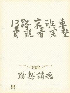13路末班车免费观看完整版