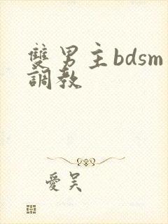 双男主bdsm调教