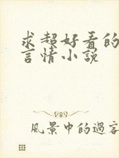 求超好看的现代言情小说