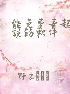 能免费看起点小说的软件