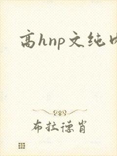 高hnp文纯肉 高hnp文纯肉