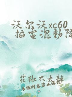 沃尔沃xc60 插电混动降价