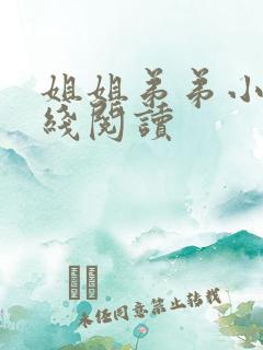 姐姐弟弟小说在线阅读