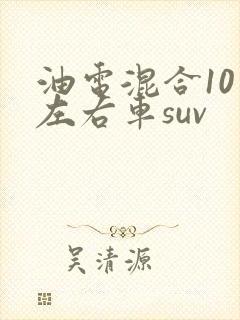 油电混合10万左右车suv 油电混合10万左右车suv