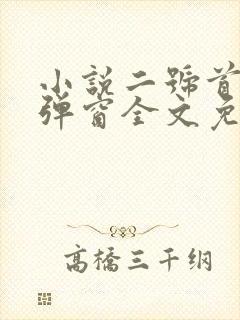 小说二号首长无弹窗全文免费阅读