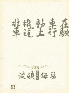 非机动车在机动车道上行驶违法吗