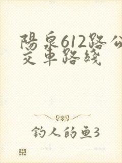 阳泉612路公交车路线