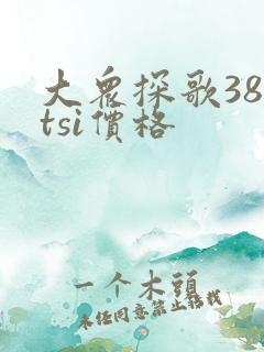 大众探歌380tsi价格