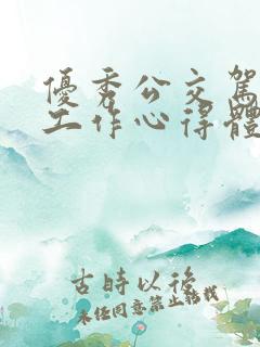优秀公交驾驶员工作心得体会
