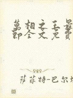 万相之王最新章节全文免费阅读txt