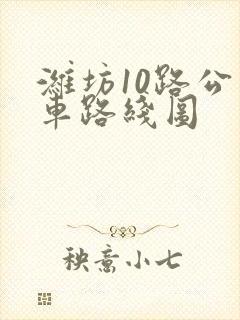 潍坊10路公交车路线图