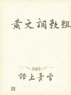 黄文调教粗口